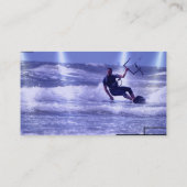 Cartes de visite de conception de Kiteboarding (Dos)