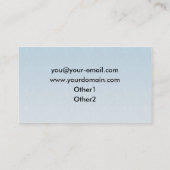 Cartes de visite de conception de musique (Dos)