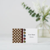 CARTES DE VISITE DE CONCEPTION DE POLKA RETRO (Debout devant)