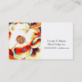 Cartes de visite de conception florale (Dos)