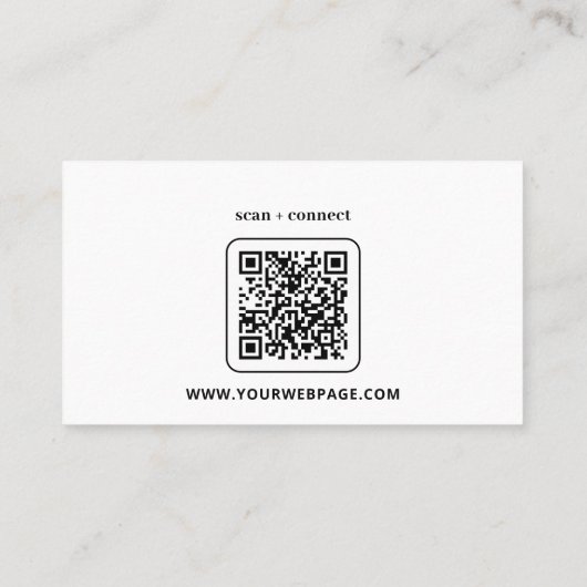 Cartes de visite de conception générique en blanc (Dos)