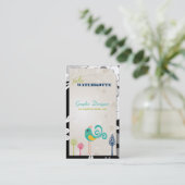 Cartes de visite de conception graphique de birdie (Debout devant)