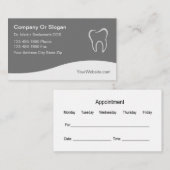 Cartes de visite de conception moderne de dentiste (Devant / Derrière)
