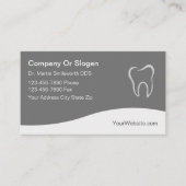 Cartes de visite de conception moderne de dentiste (Devant)