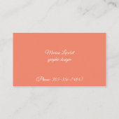 Cartes de visite de conception numérique (Dos)