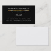 Cartes de visite de concierge de luxe (Devant / Derrière)