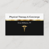 Cartes de visite de conciergerie de physiothérapie (Devant)