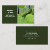cartes de visite de concombre (Devant / Derrière)