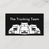 Cartes de visite de conducteur de camion (Devant)