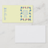 Cartes de visite de cônes de crème glacée - Entièr (Devant / Derrière)