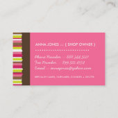 Cartes de visite de confection (Dos)