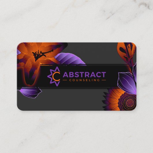 cartes de visite de conseil abstraits (Devant)