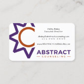 cartes de visite de conseil abstraits (Dos)