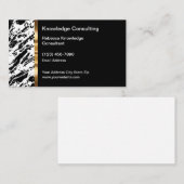 Cartes de visite de conseil d'affaires classiques (Devant / Derrière)