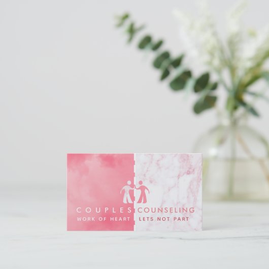 Cartes de visite de conseil des couples (Debout devant)
