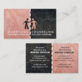 Cartes de visite de conseil en mariage (Devant / Derrière)