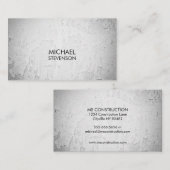 Cartes de visite de construction (Devant / Derrière)