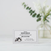 Cartes de visite de construction (Debout devant)