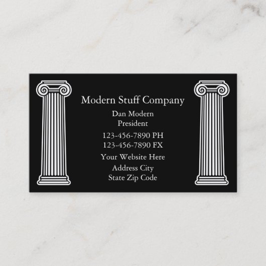 Cartes de visite de construction (Devant)