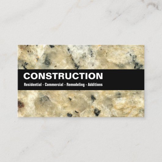 Cartes de visite de construction (Devant)