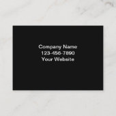 Cartes de visite de construction (Dos)