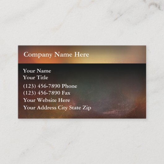 Cartes de visite de construction (Devant)