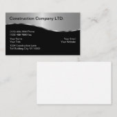 Cartes de visite de construction (Devant / Derrière)