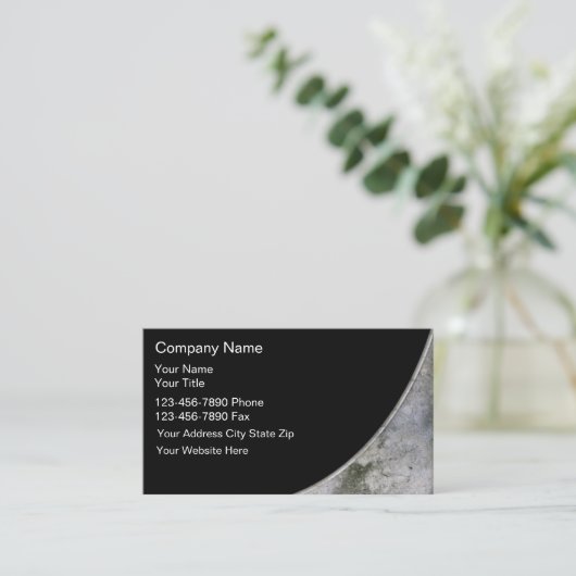 Cartes de visite de construction (Debout devant)