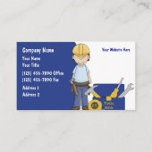 Cartes de visite de construction (Devant)