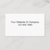 Cartes de visite de construction (Dos)