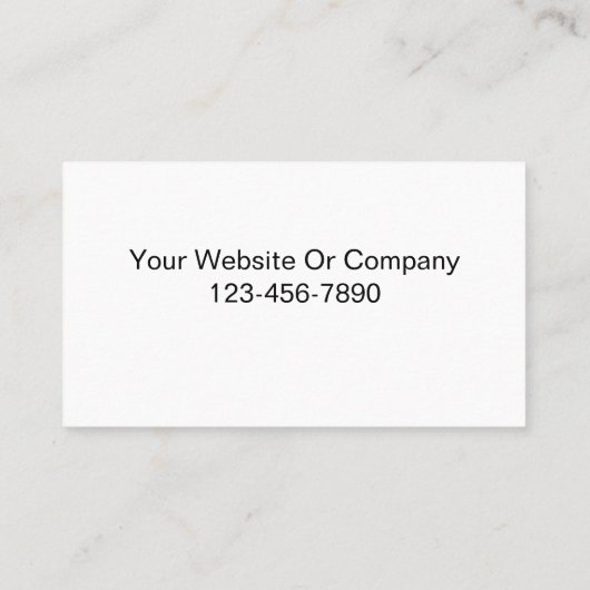 Cartes de visite de construction (Dos)