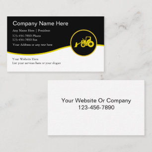 Cartes de visite de construction
