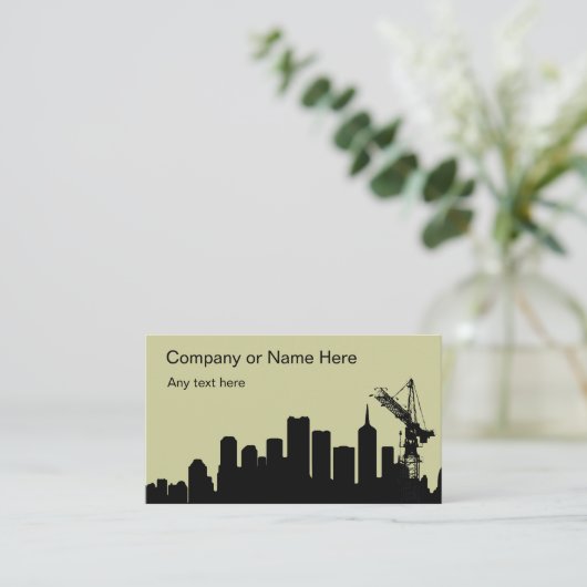 Cartes de visite de construction (Debout devant)