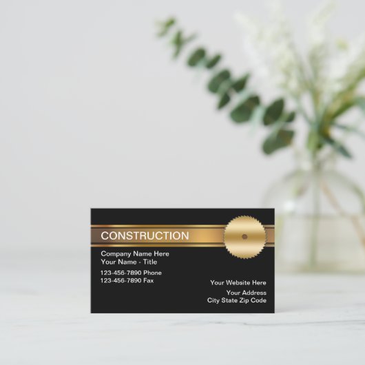 Cartes de visite de construction classique (Debout devant)