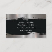 Cartes de visite de construction classique brillan (Dos)