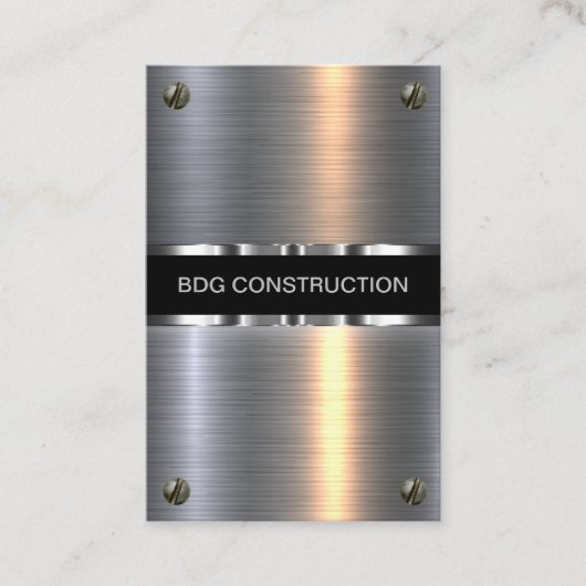 Cartes de visite De Construction Classique Et Cool (Devant)