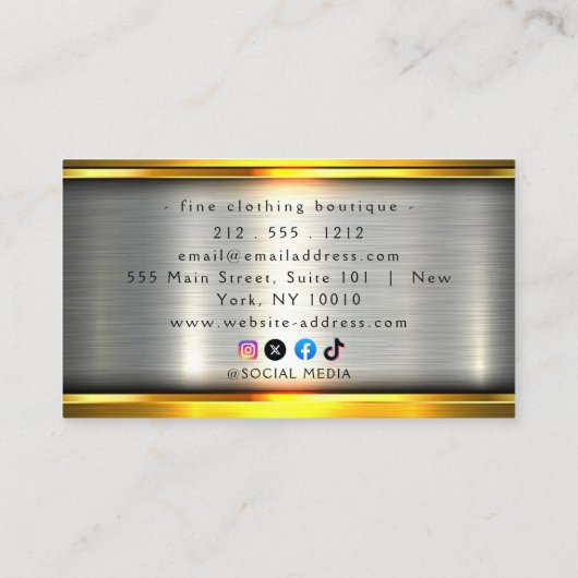 Cartes de visite De Construction Classique Et Cool (Dos)