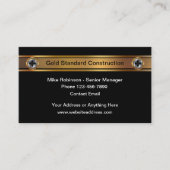 Cartes de visite de construction de pièces d'attac (Devant)