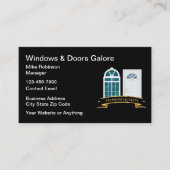 Cartes de visite de construction de portes et fenê (Devant)