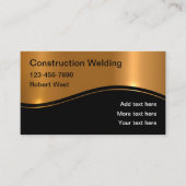 Cartes de visite de construction de soudage classi (Devant)