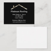 Cartes de visite de construction de toitures class (Devant / Derrière)