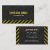 Cartes de visite de construction (grunge) (Devant / Derrière)