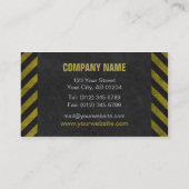 Cartes de visite de construction (grunge) (Dos)