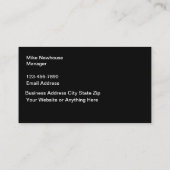 Cartes de visite de construction modernes et uniqu (Dos)