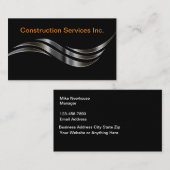 Cartes de visite de construction modernes et uniqu (Devant / Derrière)