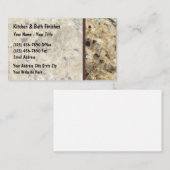 Cartes de visite de construction Motif en pierre (Devant / Derrière)