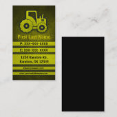 Cartes de visite de construction sur mesure (Devant / Derrière)