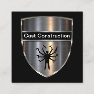 Cartes de visite de construction uniques en gras