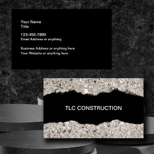 Cartes de visite de construction uniques et cool