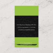 Cartes de visite de consultant en matière de mode (Dos)